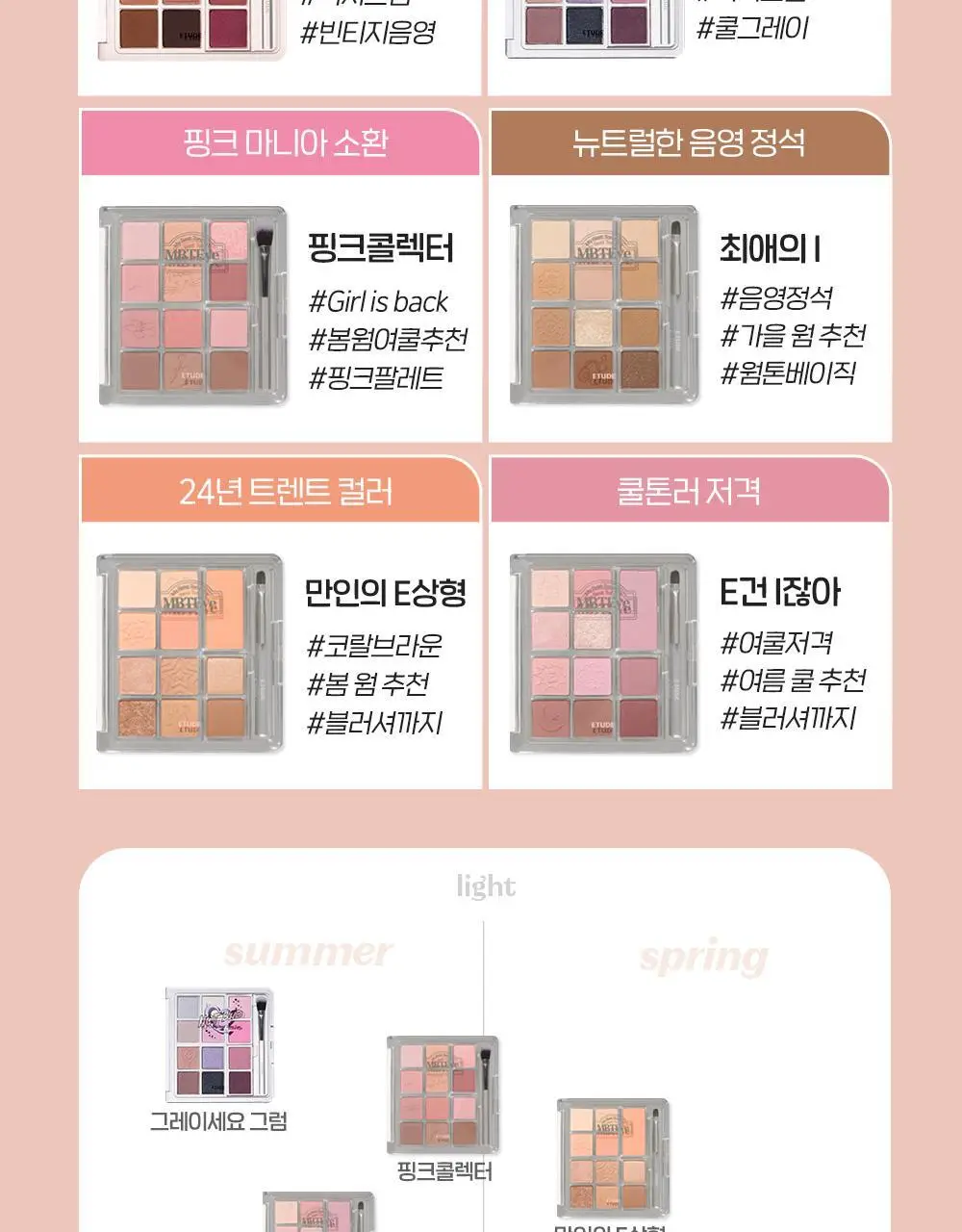 [New Color] 에뛰드 (MBTEye) 마이 베스트 톤 아이 팔레트 기획/단품 상세페이지 15